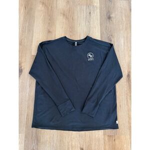 Vuori DOIT Graphic Long Sleeve T-Shirt Mens Medium Black Gorpcore Minimalist